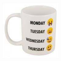 Emoji Days 11oz Ceramic Mug Extra Image 1 Preview
